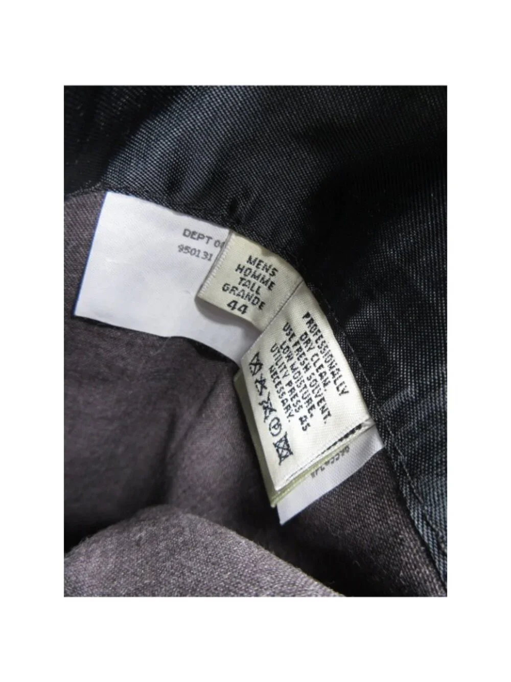 VINTAGE Eddie Bauer Sport Coat 44 Tall Navy AKA Blazer Linen USA Made